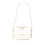 Crumpled Calfskin En Vogue Rope Flap