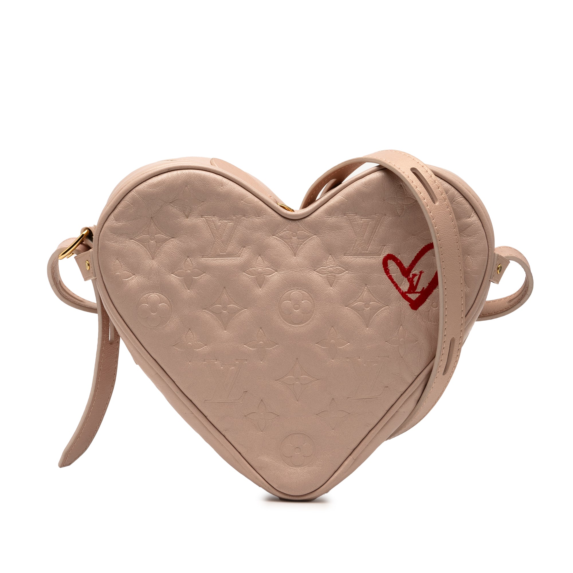 Monogram Embossed Lambskin Fall In Love Sac Coeur