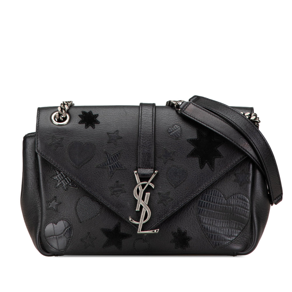 Medium Monogram Heart Patchwork Chain Wallet