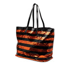 Satin Sequin Stripes Tote