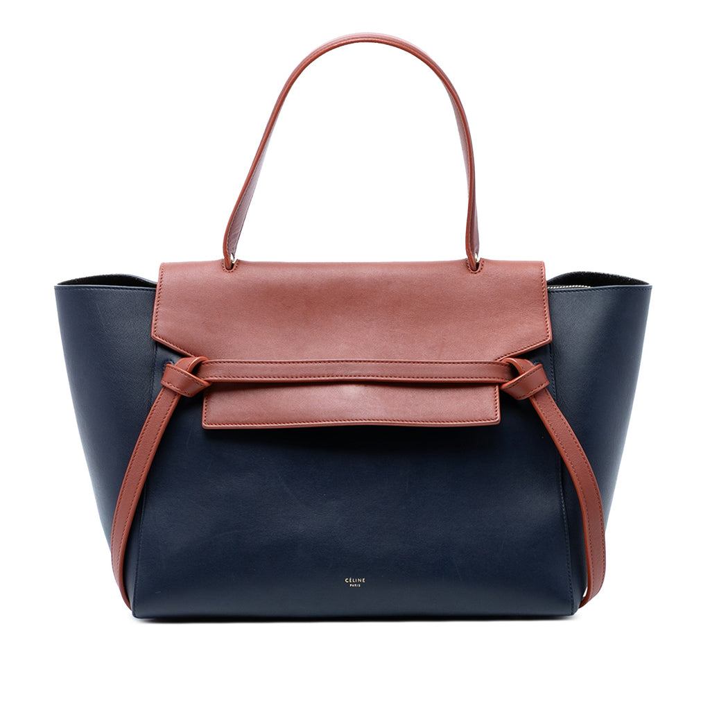 Mini Bicolor Smooth Calfskin Belt Bag