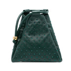 Mini Lambskin Crystal Embellished Triangle Handbag
