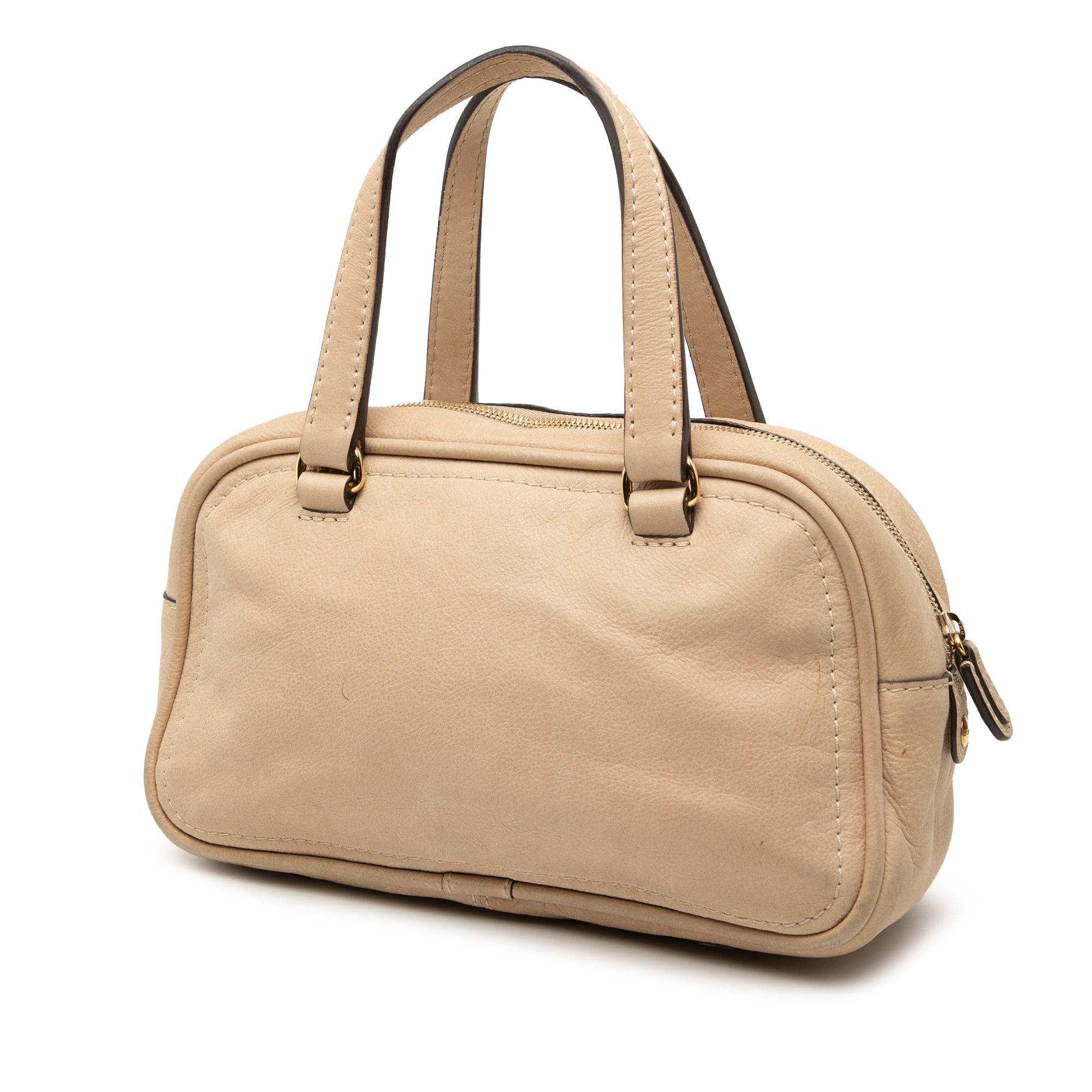 Mini Anagram Leather Tassel Handbag