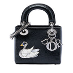 Mini Deerskin Ceramic Effect Jeweled Swan Lady Dior