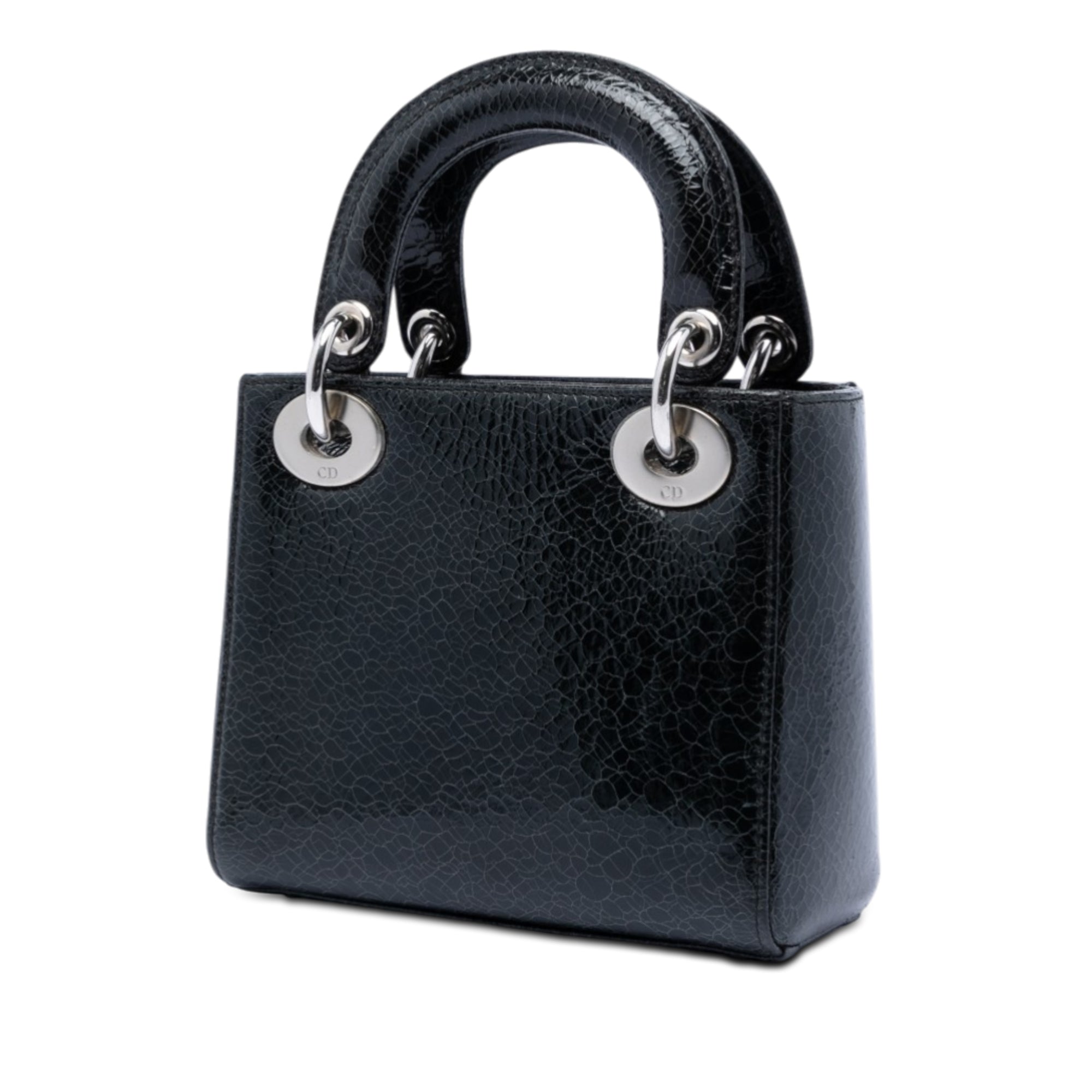 Mini Deerskin Ceramic Effect Jeweled Swan Lady Dior