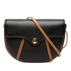 Bicolor Grained Calfskin Crossbody
