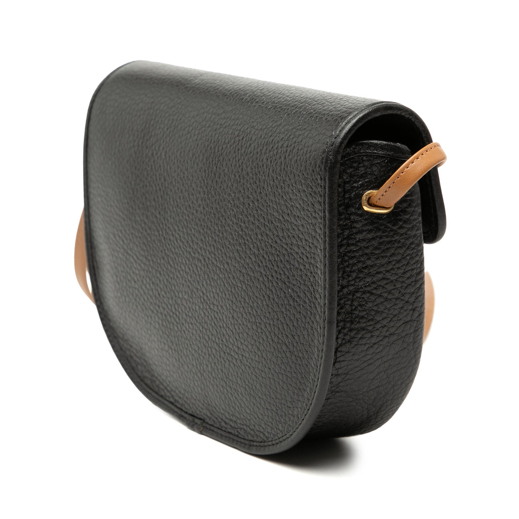 Bicolor Grained Calfskin Crossbody