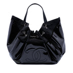 Large Patent Stretch Spirit Cabas Tote