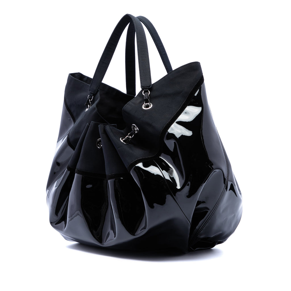 Large Patent Stretch Spirit Cabas Tote