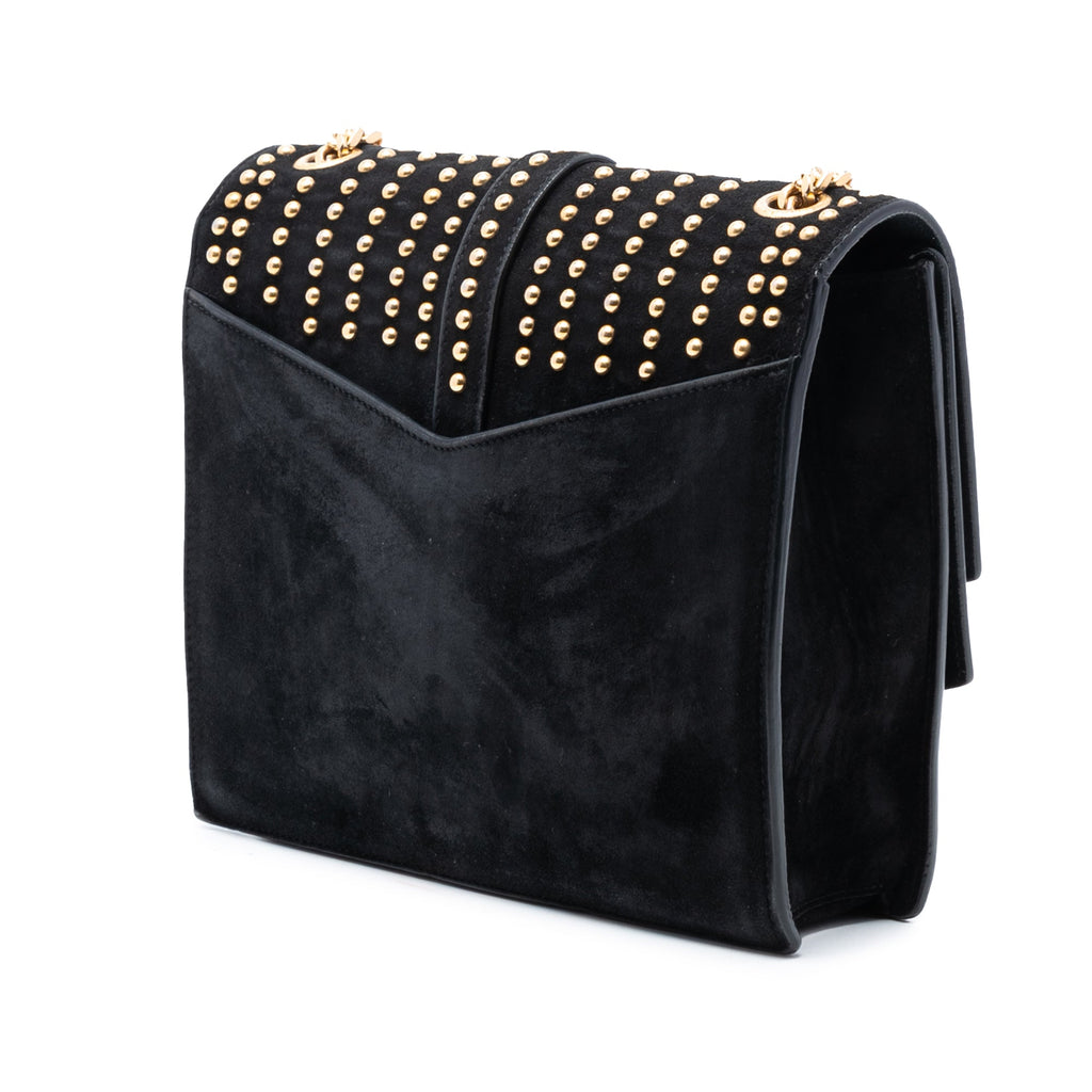 Medium Studded Suede Monogram Sulpice Crossbody