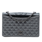 Small Quilted Metallic Lambskin Ballerine Flap