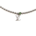 Brass Crystal Nano Beads Pendant Necklace