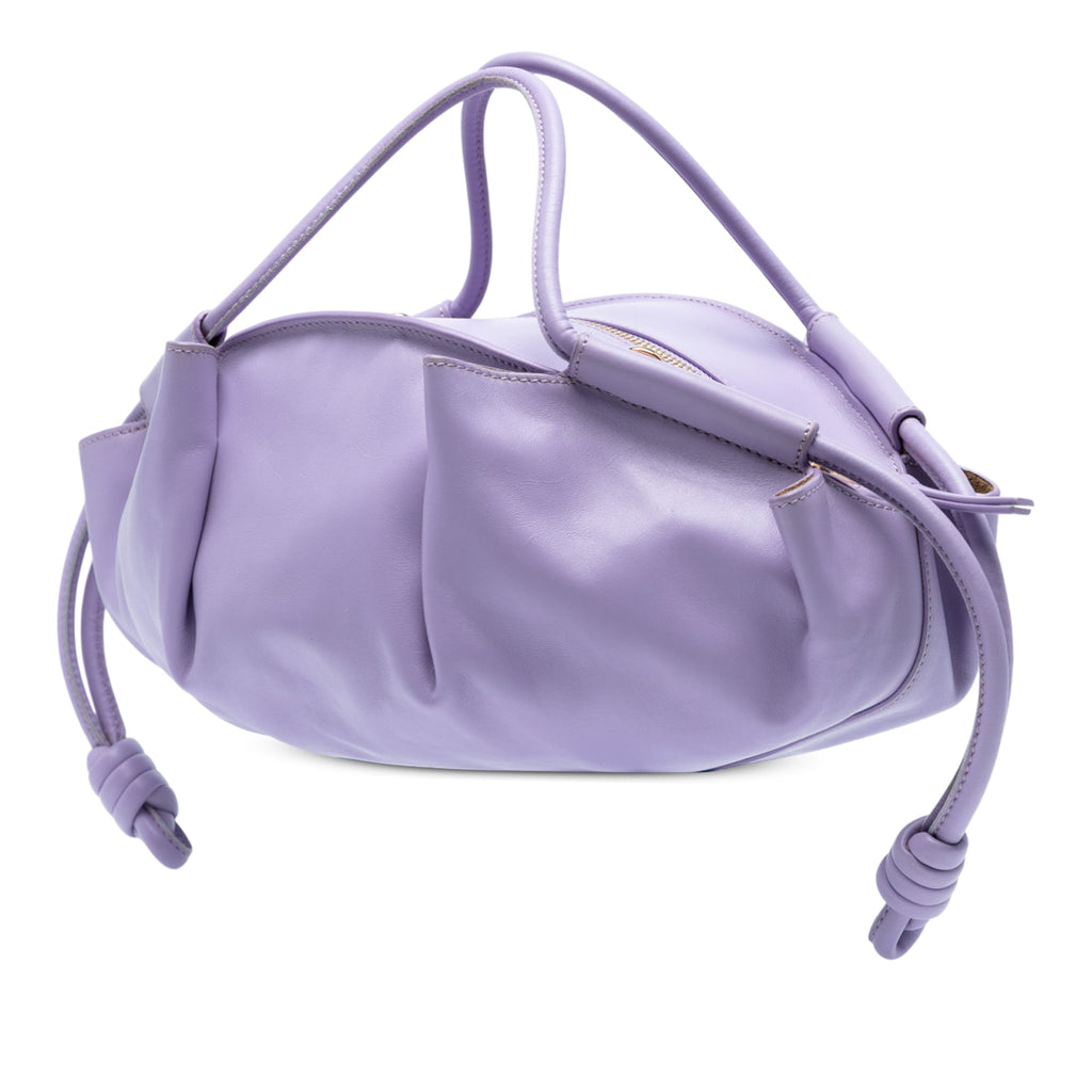 Small Shiny Calfskin Paseo Satchel