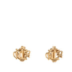 Gold Plated Logo Clip On Earrings