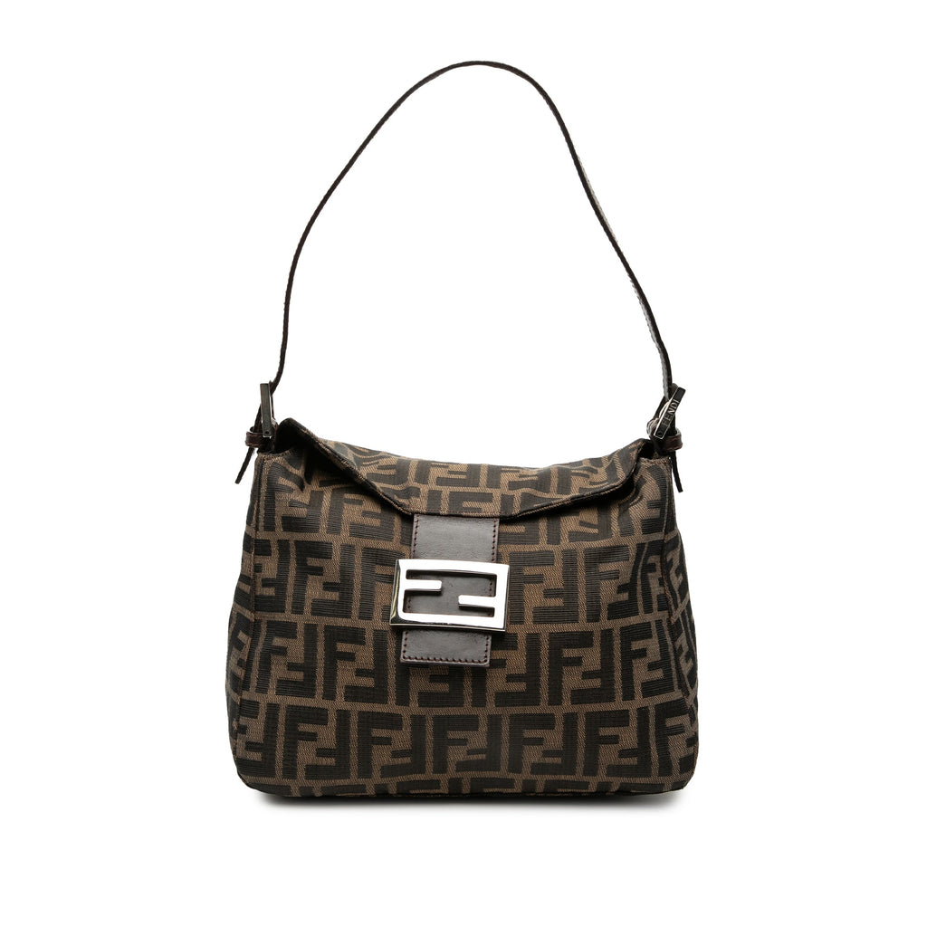 Zucca Canvas Double Flap Shoulder Bag