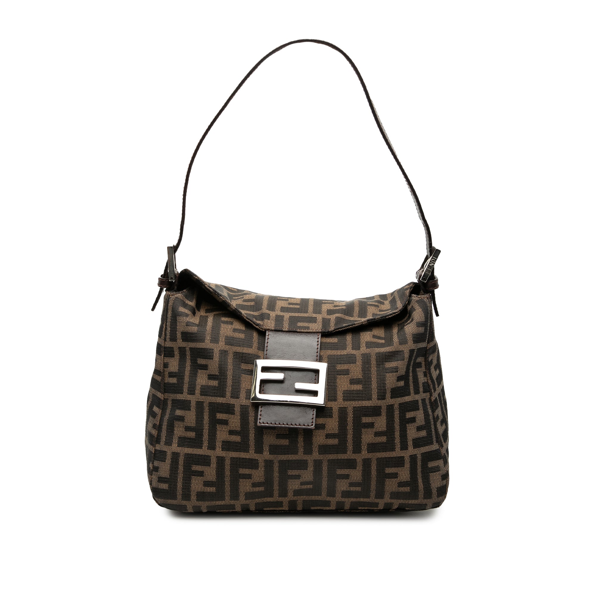 Zucca Canvas Double Flap Shoulder Bag
