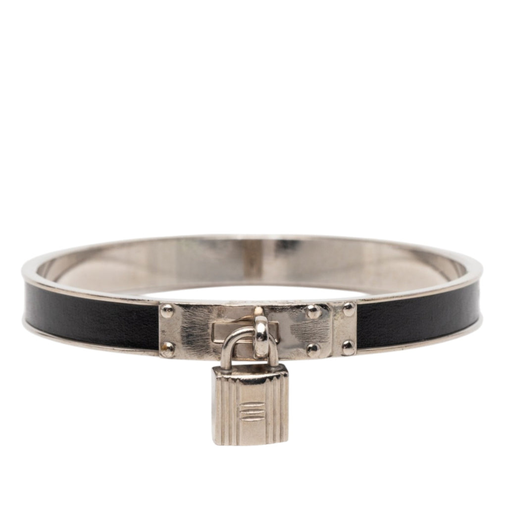 Palladium Plated Kelly H Lock Cadena Bracelet