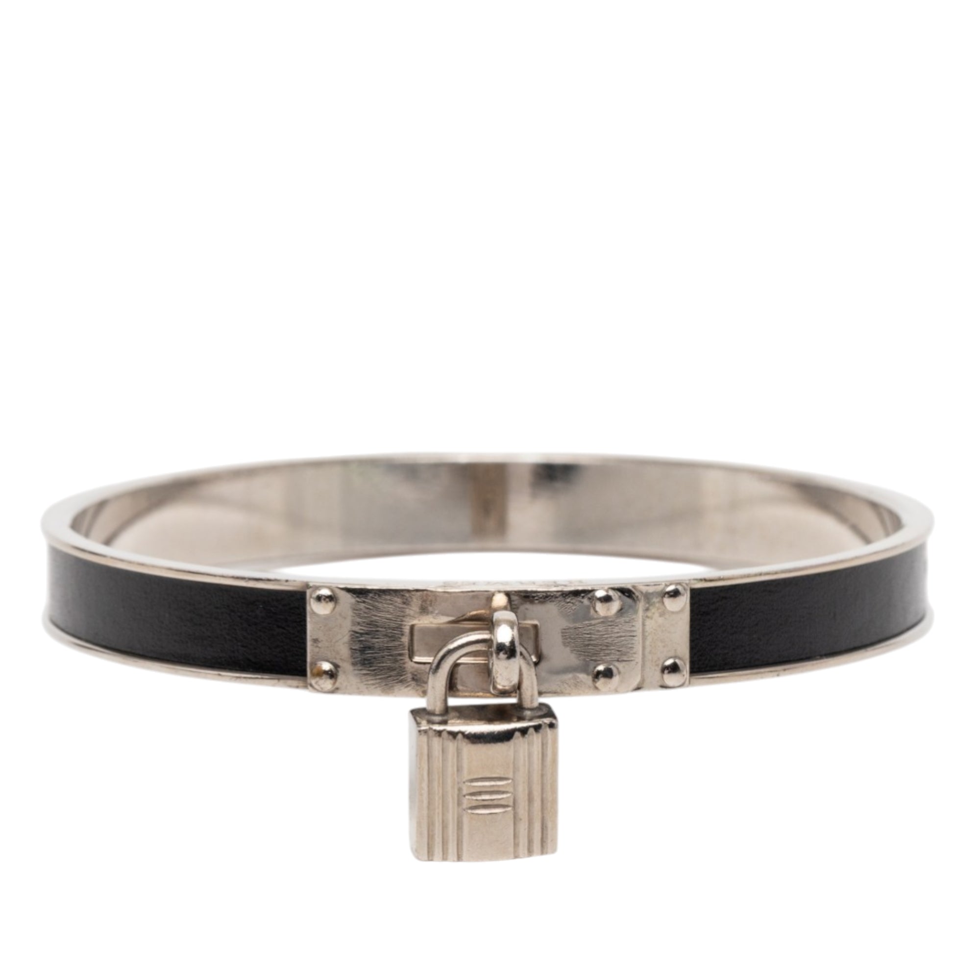Palladium Plated Kelly H Lock Cadena Bracelet
