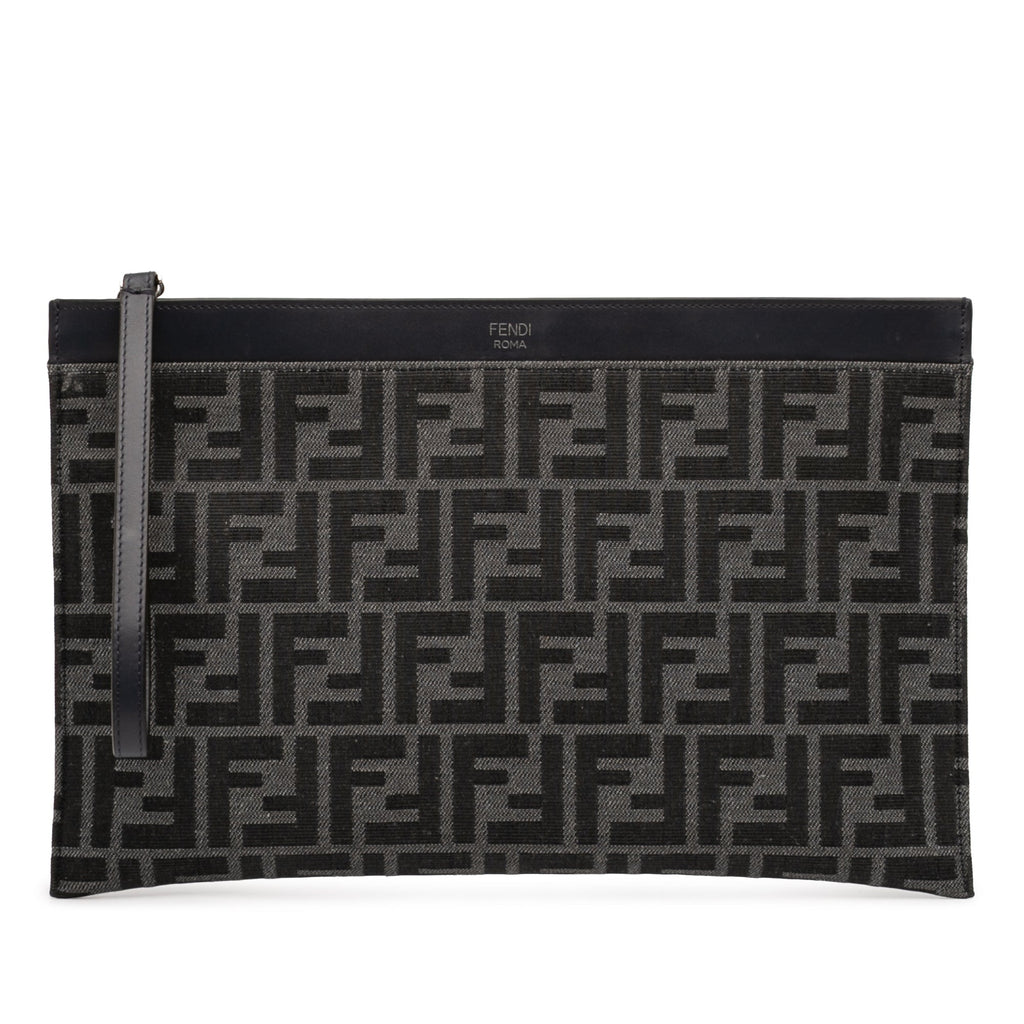 Medium Zucca Canvas Flat Pouch