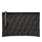 Medium Zucca Canvas Flat Pouch