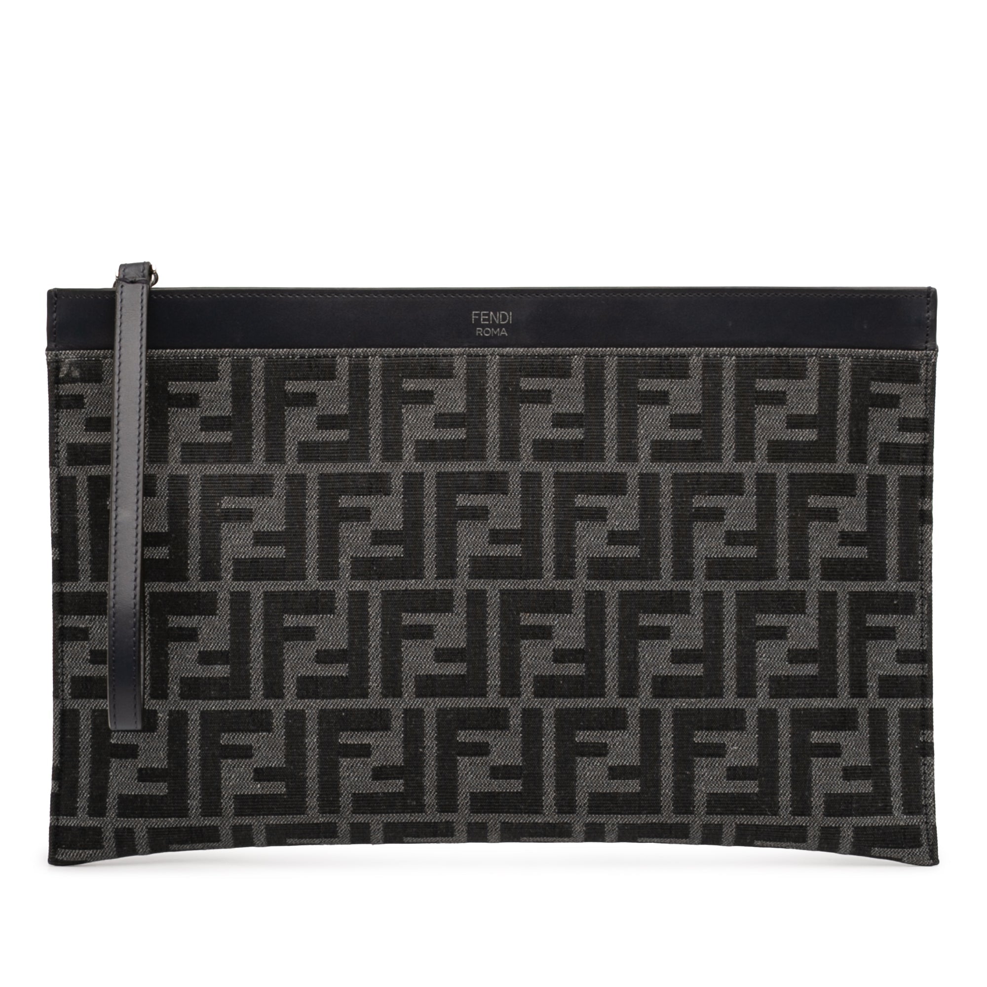 Medium Zucca Canvas Flat Pouch
