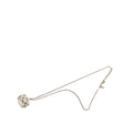 CC Plated Brass Acrylic Cube Pendant Necklace