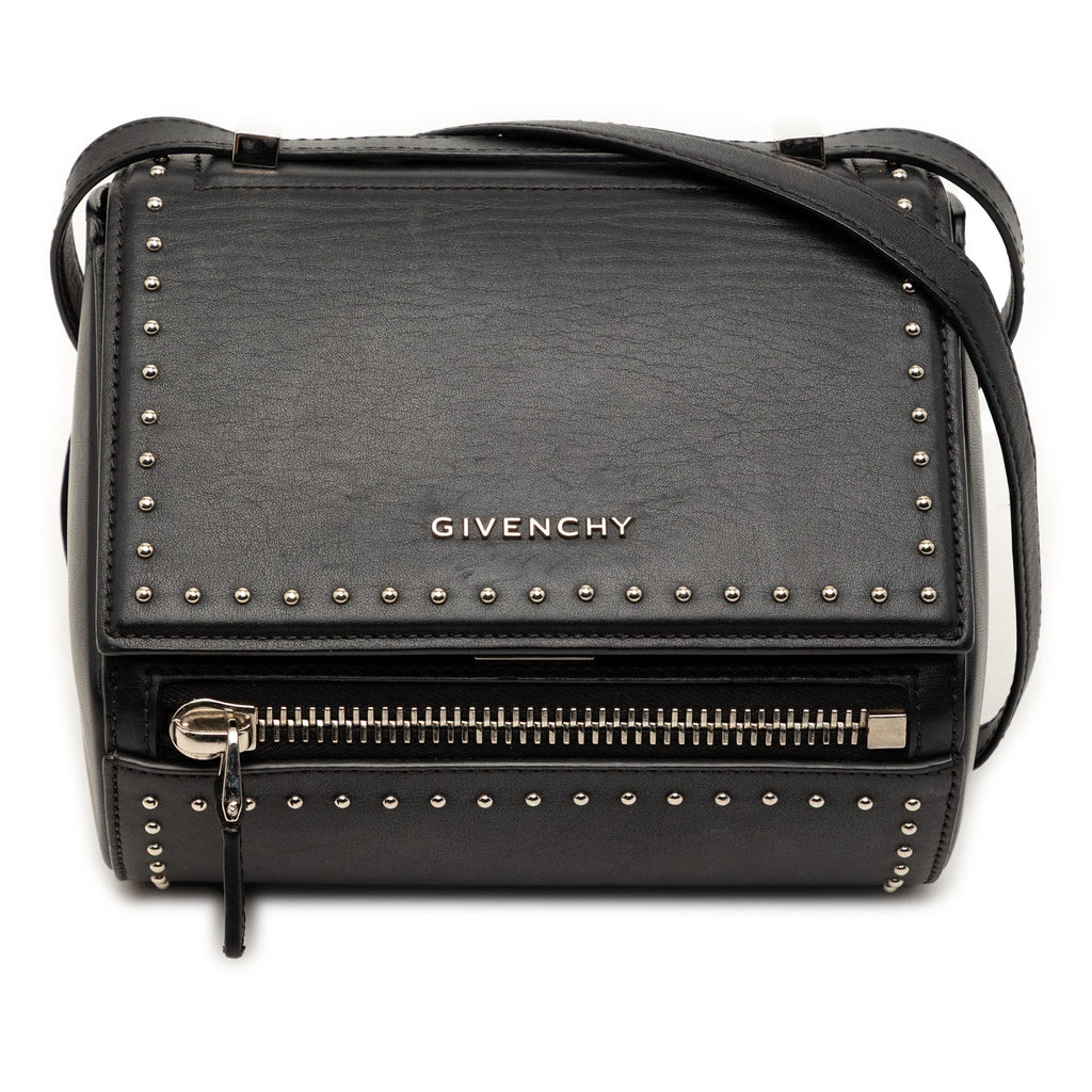 Mini Studded Goatskin Pandora Box Crossbody
