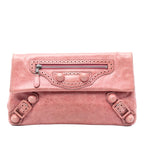 Lambskin Motocross Giant 21 Brogues Envelope Clutch