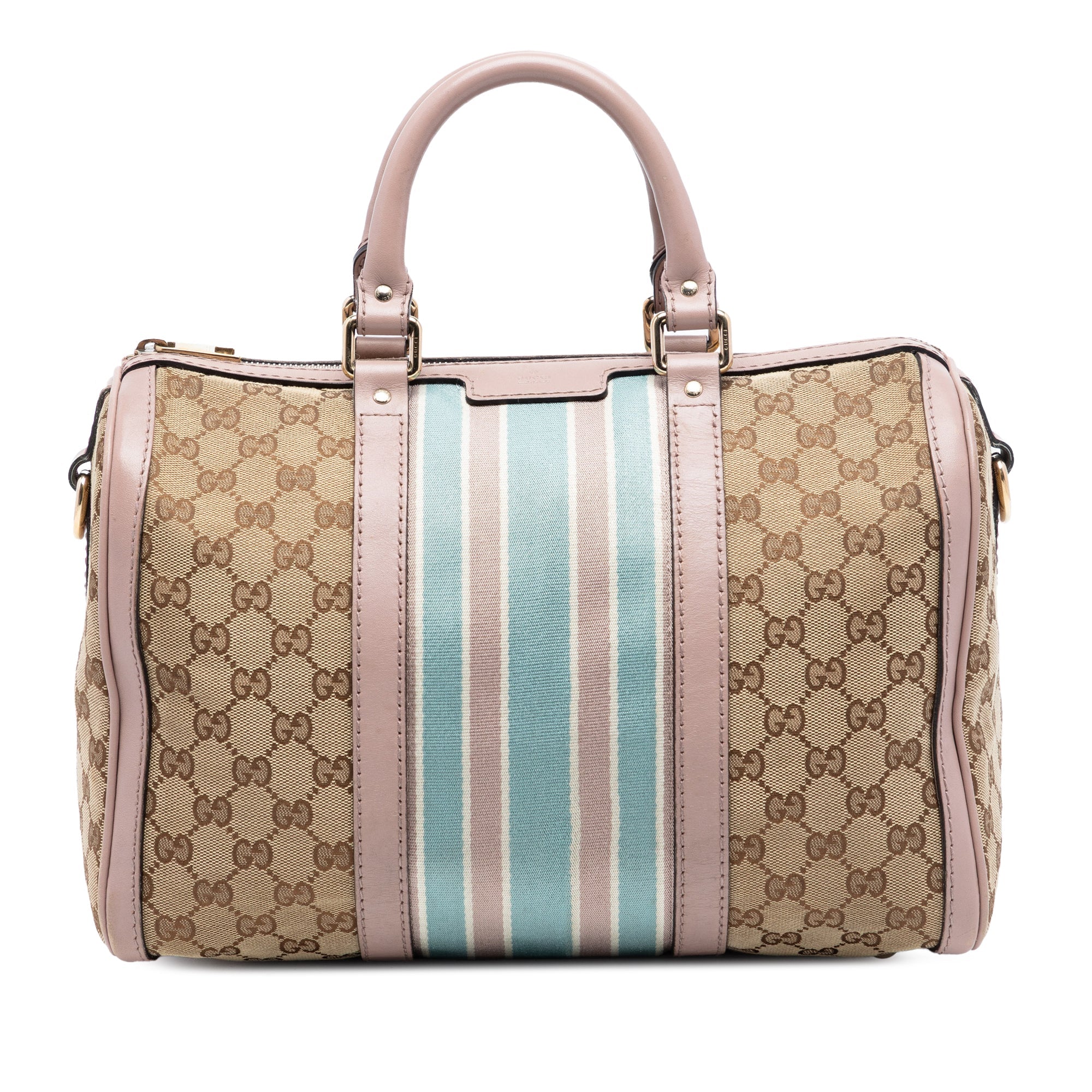 Medium GG Canvas Web Joy Boston Bag