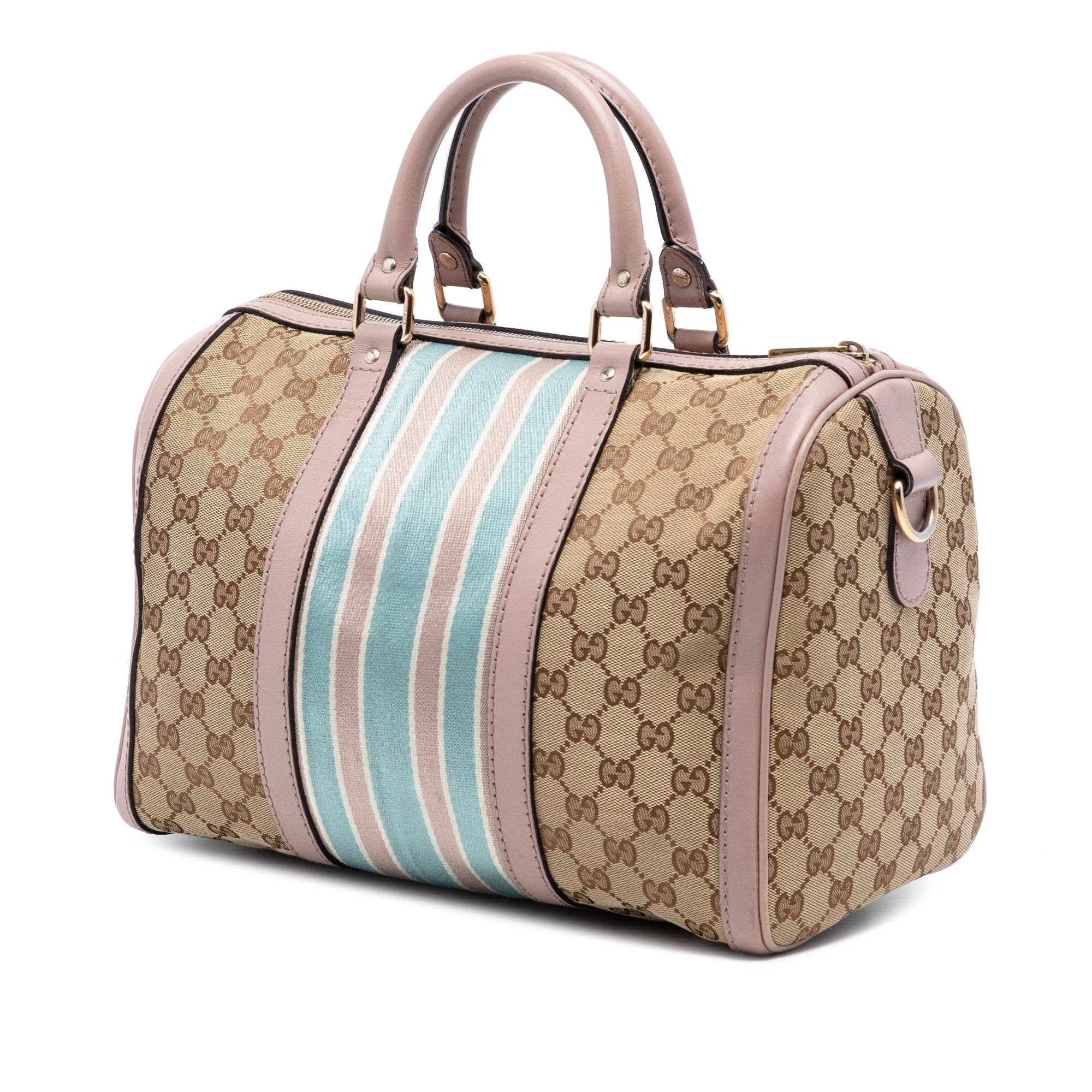 Medium GG Canvas Web Joy Boston Bag