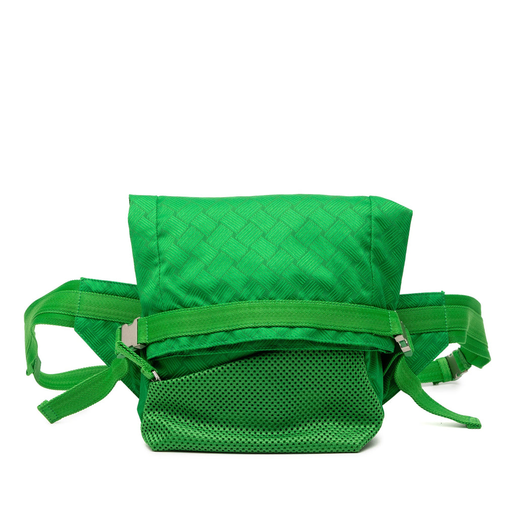 Nylon and Mesh Intrecciato Belt Bag
