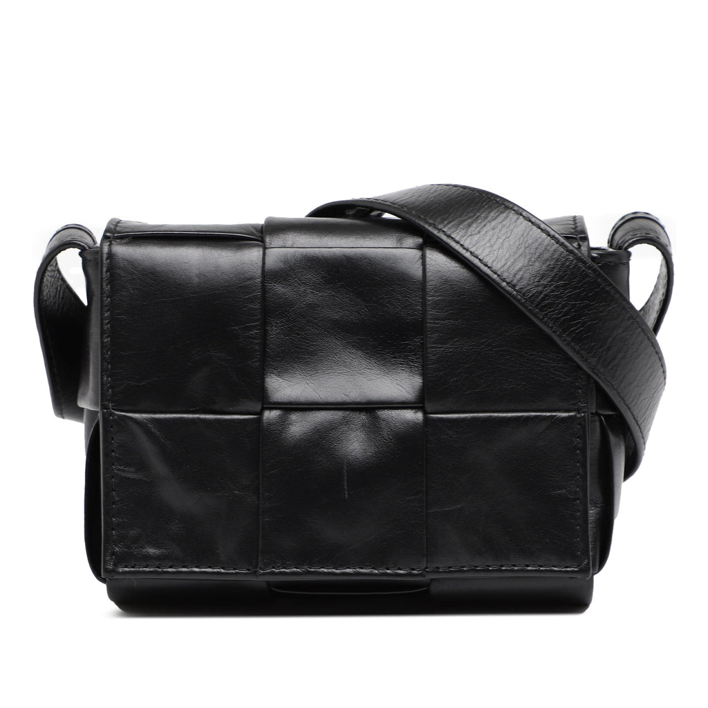 Candy Paper Calfskin Intrecciato Cassette Crossbody