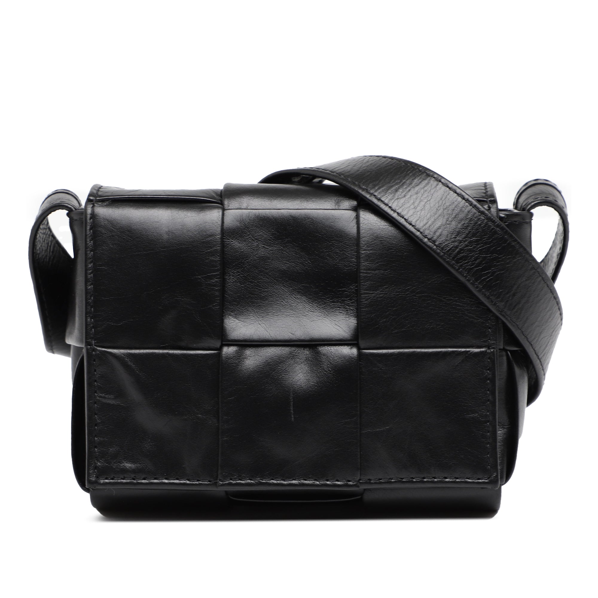 Candy Paper Calfskin Intrecciato Cassette Crossbody