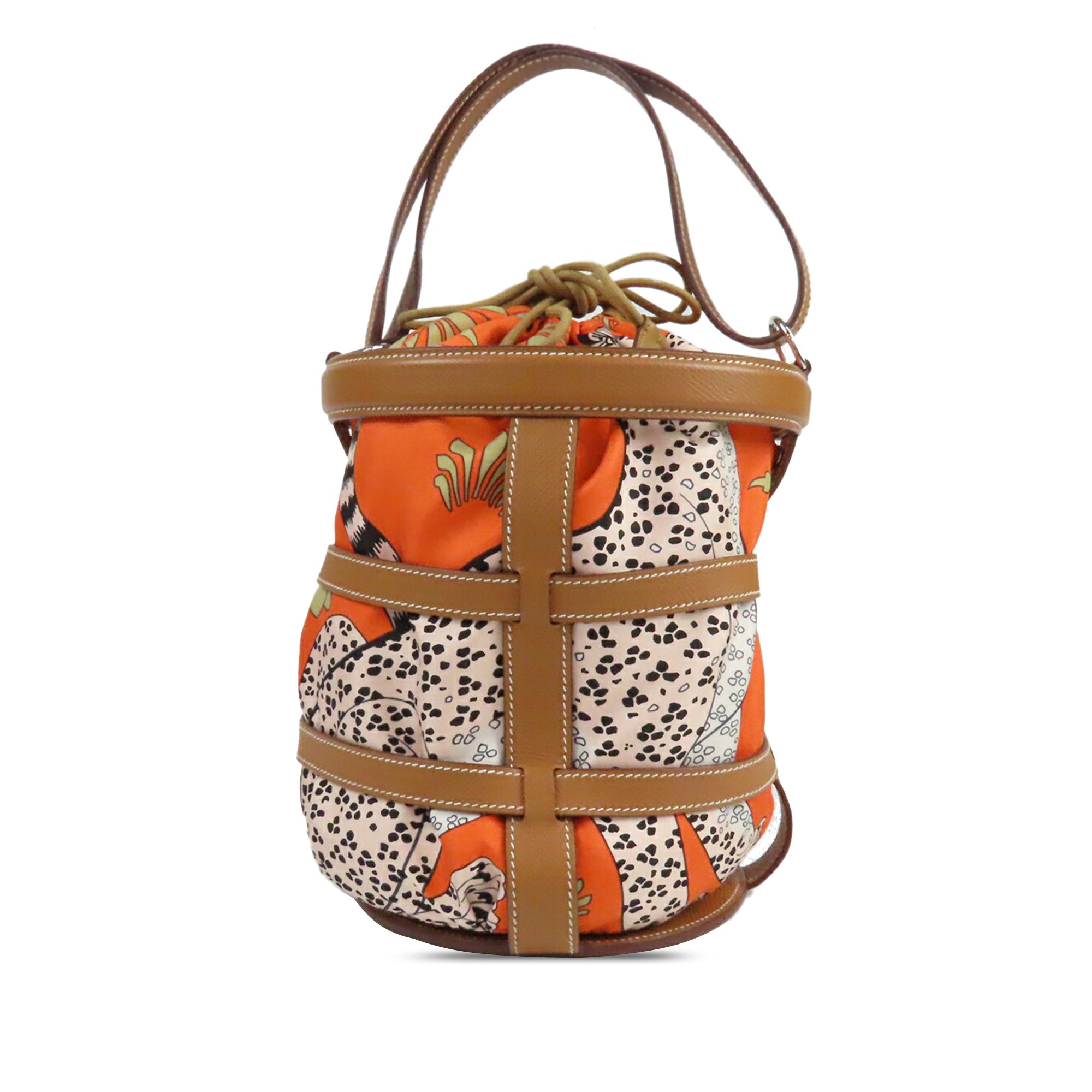 Les Leopards Silk and Epsom Sac Musardine