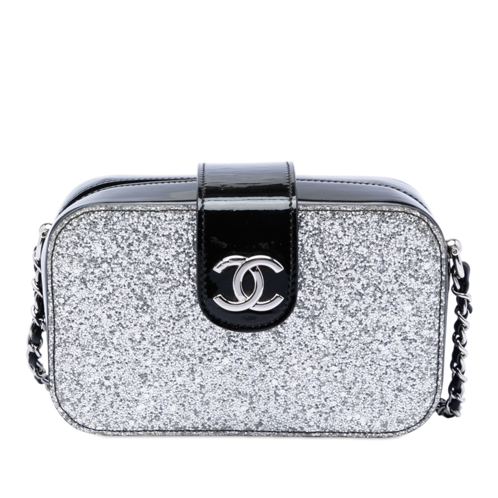 Glitter Patent Evening On The Moon Camera Case