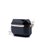 CC Resin Crystal Faux Pearl Airpods Pro Holder Necklace Bag