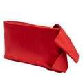 Pleated Satin Bow Clutch