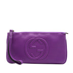 Pebbled Calfskin Soho Pouch