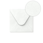 White Envelope Hammered Texture 110x100 mm