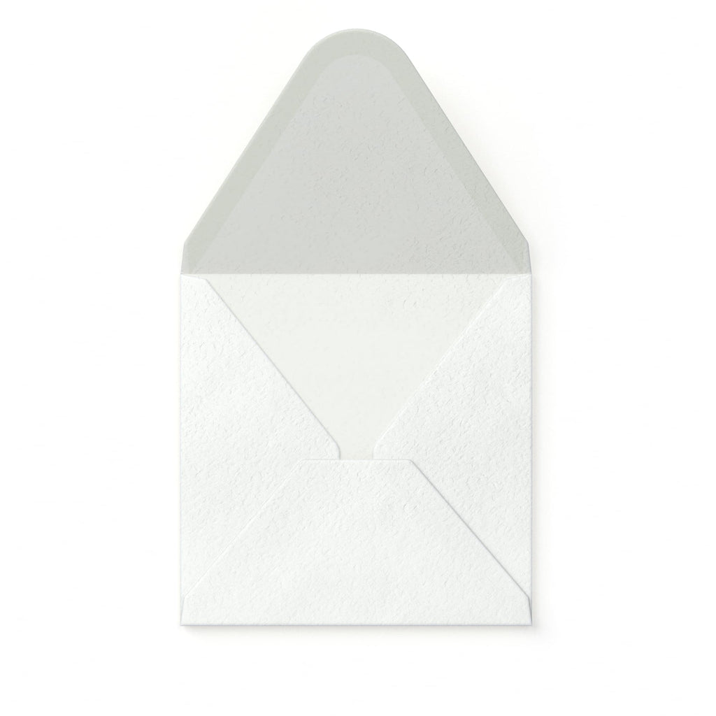 White Envelope Hammered Texture 110x100 mm