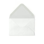 White Hammer Gummed V-Flap Envelope (62 x 94mm)