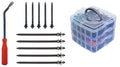 GEDORE Automotive R19002676 - Juego de clips de sujeción de 676 piezas con palanca de desmontaje