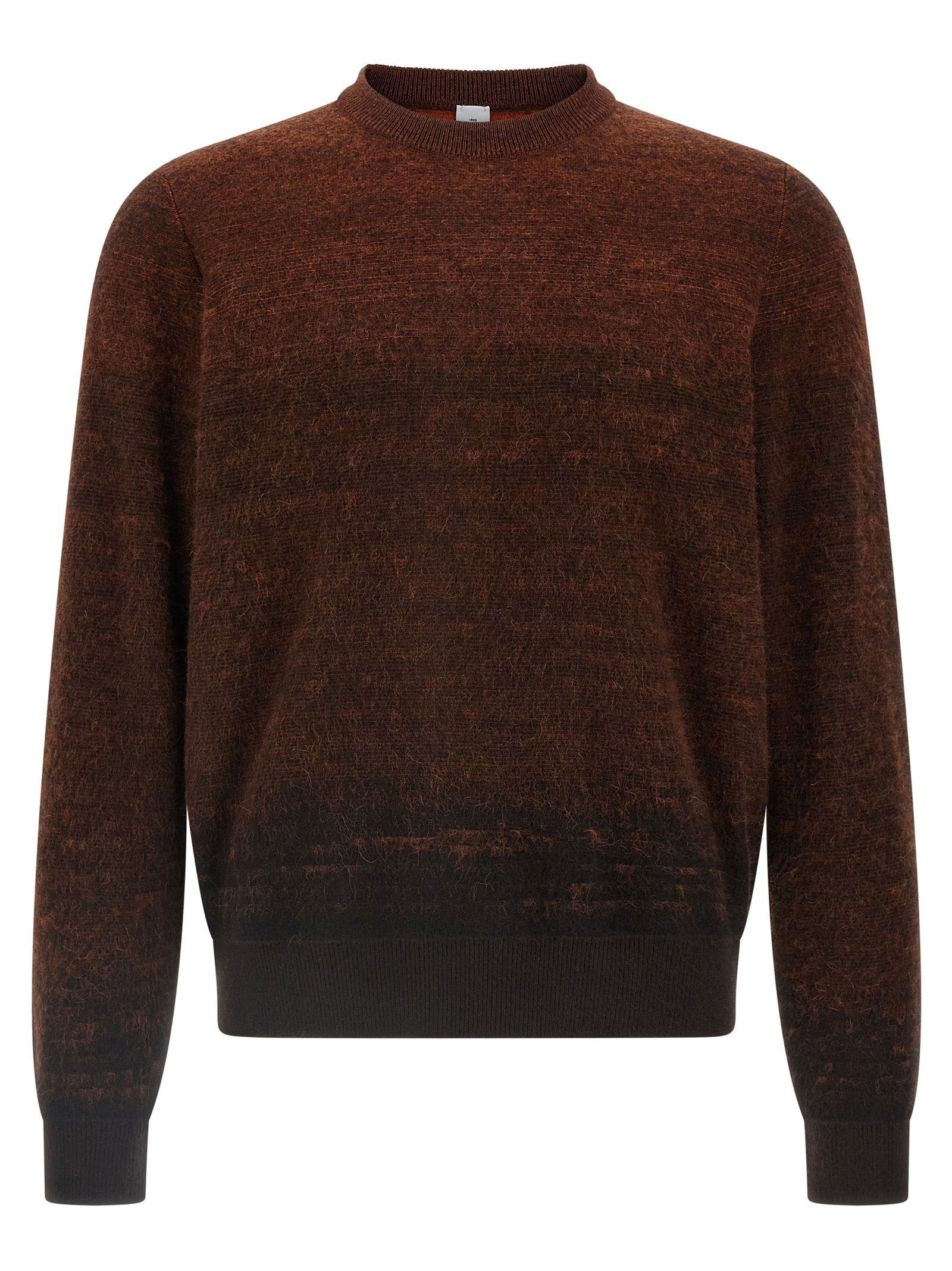 Berluti Brushed Patina Wool Alpaca Sweater — Brown