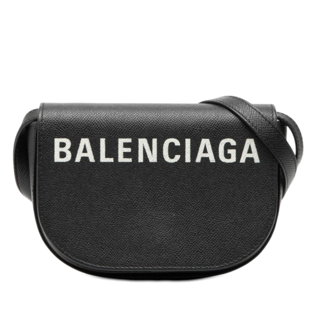 Grained Calfskin Logo Ville Day Crossbody XS