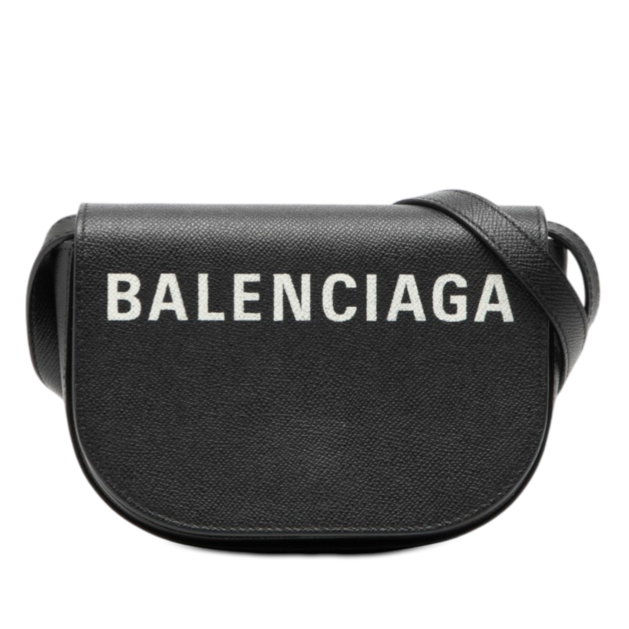 Grained Calfskin Logo Ville Day Crossbody XS