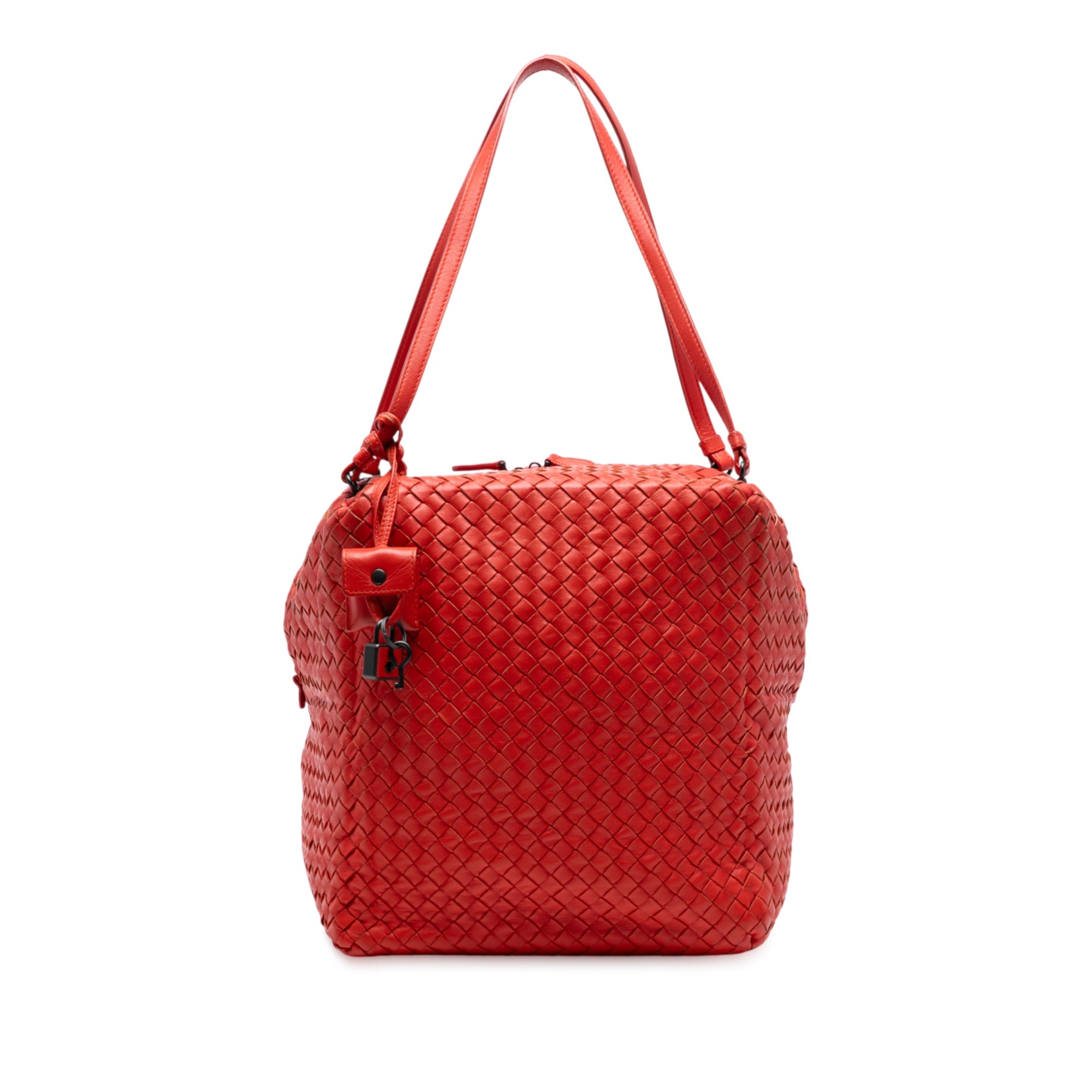 Nappa Intrecciato Cube Shoulder Bag