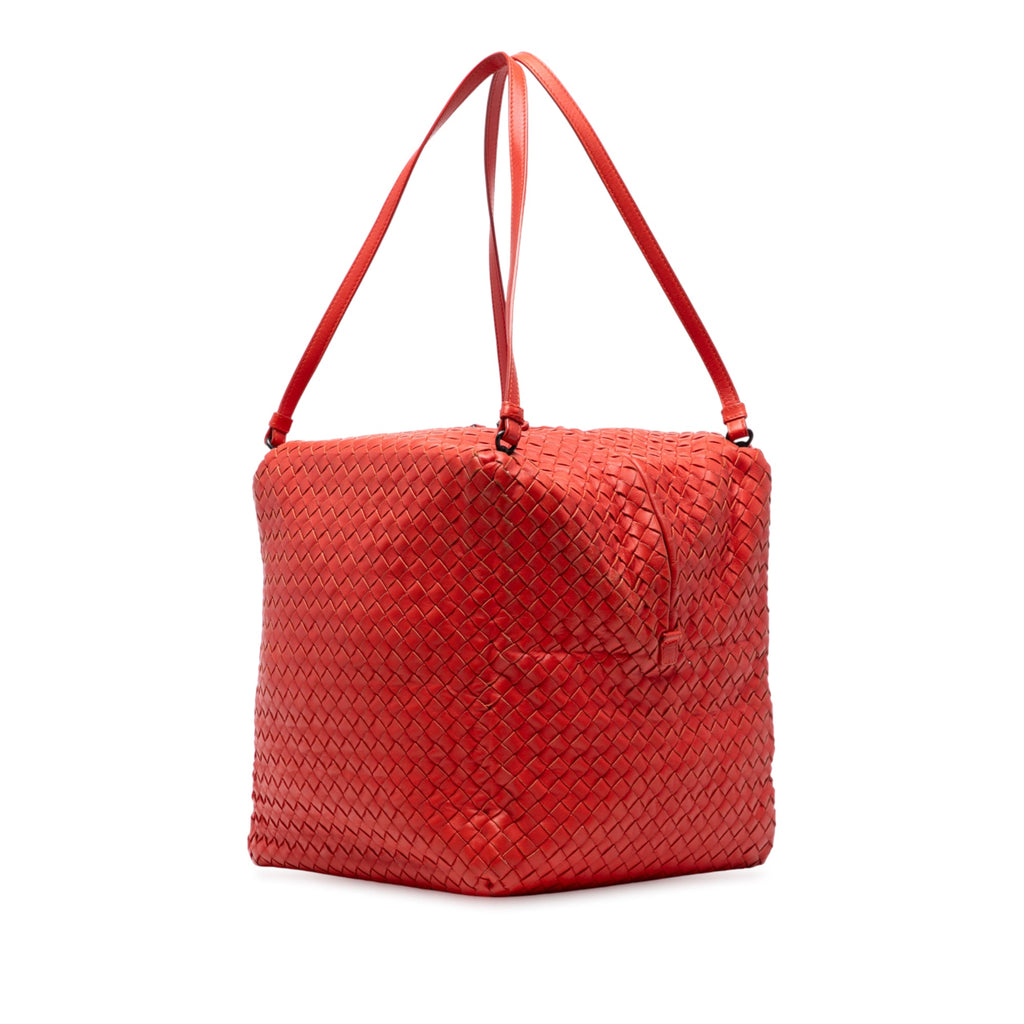 Nappa Intrecciato Cube Shoulder Bag