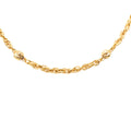 Gold Plated Ball Charms Necklace
