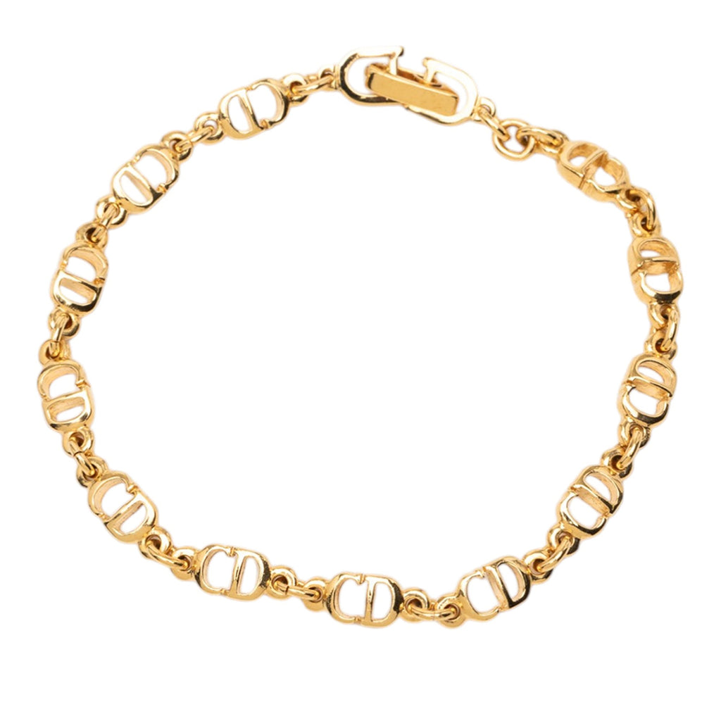Gold Plated CD Logo Bracelet