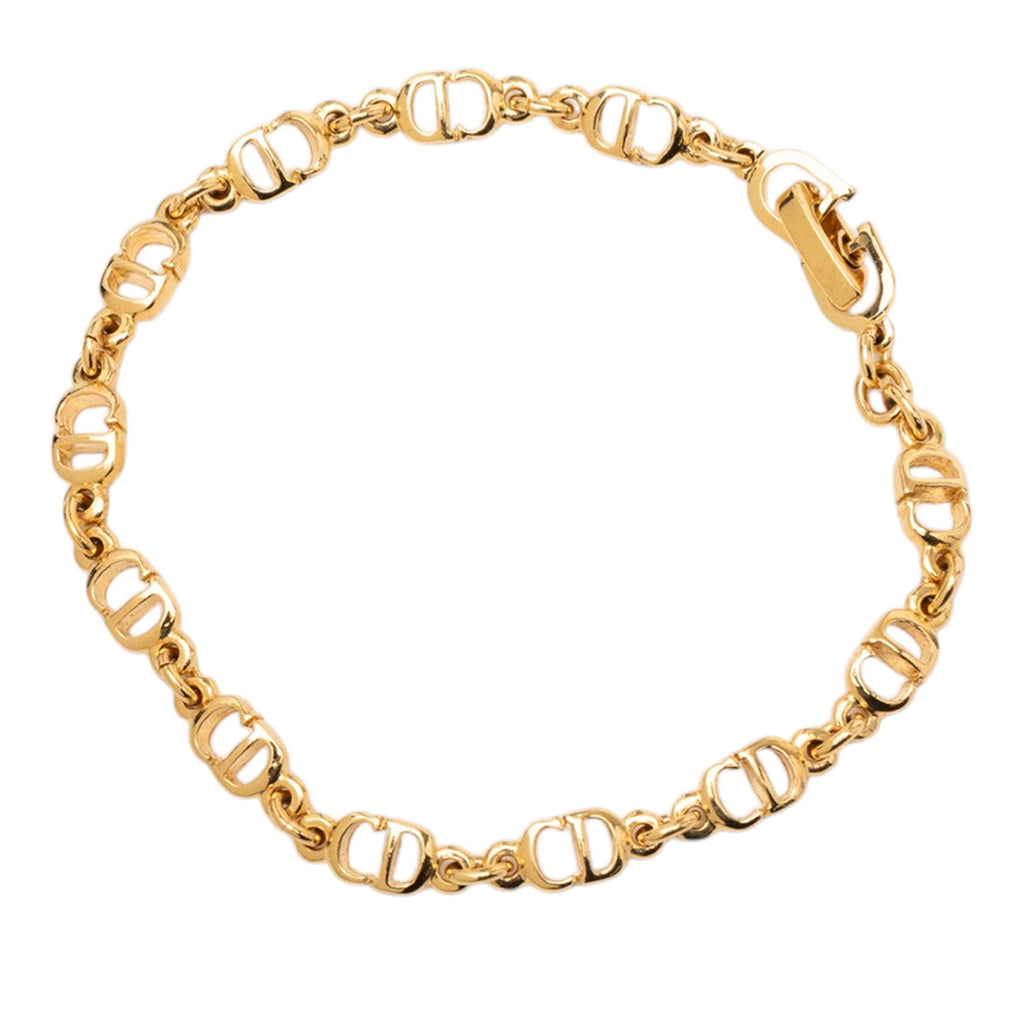 Gold Plated CD Logo Bracelet